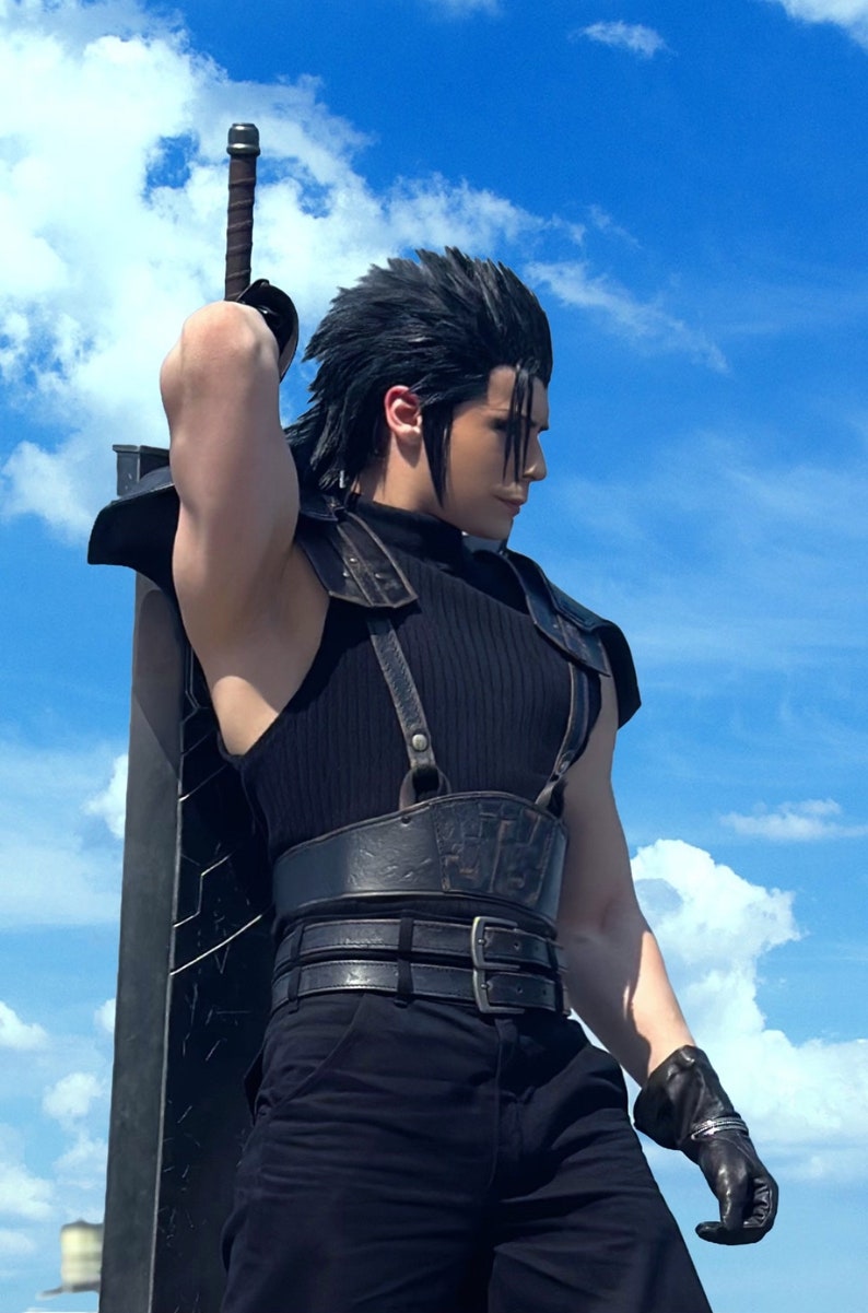 Cosplay Zack Fair Final Fantasy VII en couleur haute qualité personnalisée, costume FF7 image 2