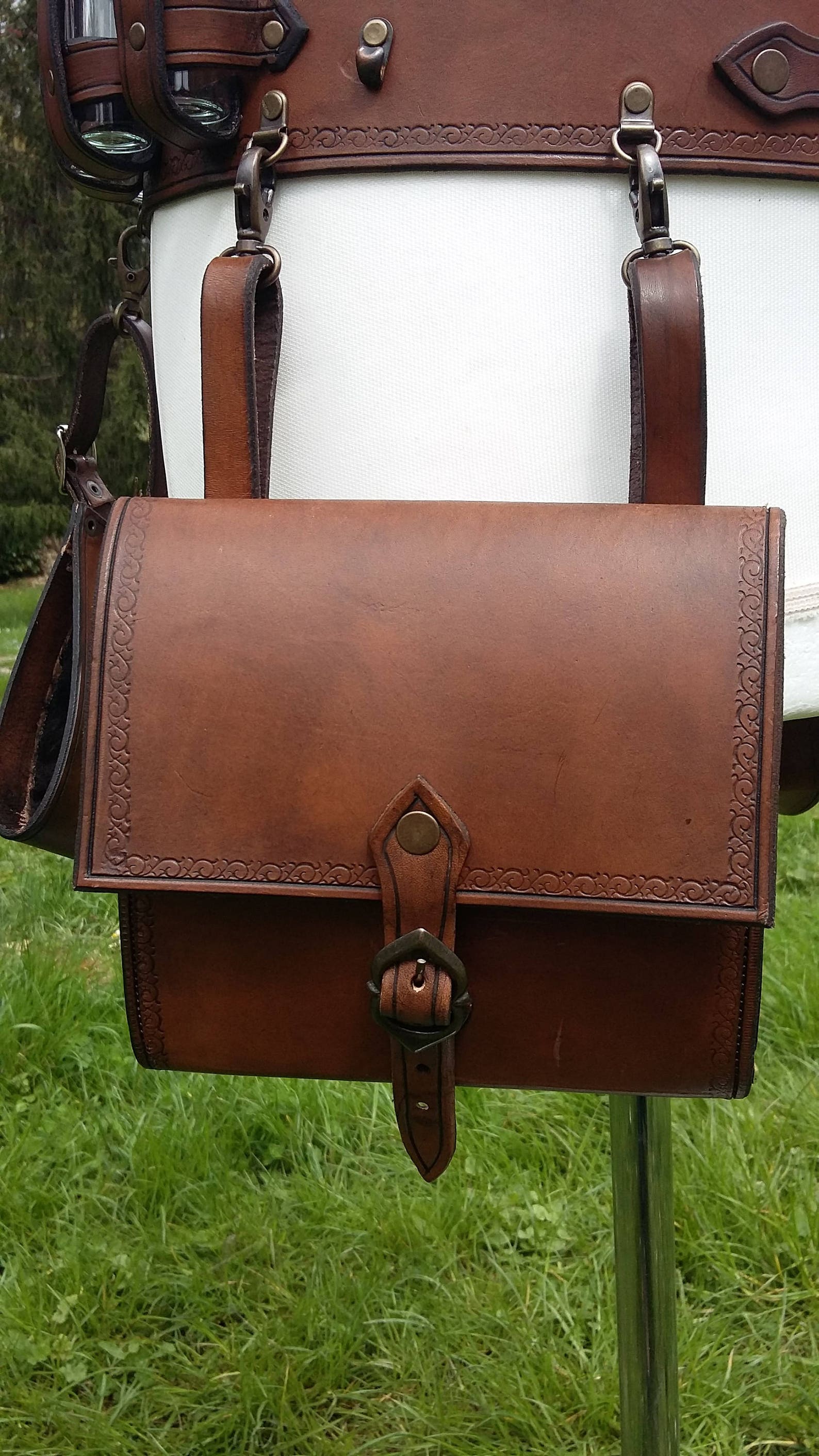 Hulara Cintura In Vera Pelle Per Pistola Occidentale Nascosta - Foto 3