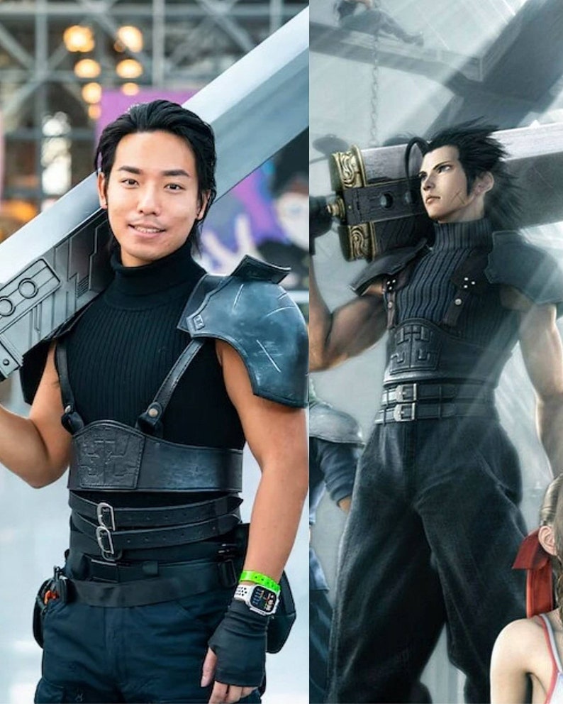 Cosplay Zack Fair Final Fantasy VII en couleur haute qualité personnalisée, costume FF7 image 10