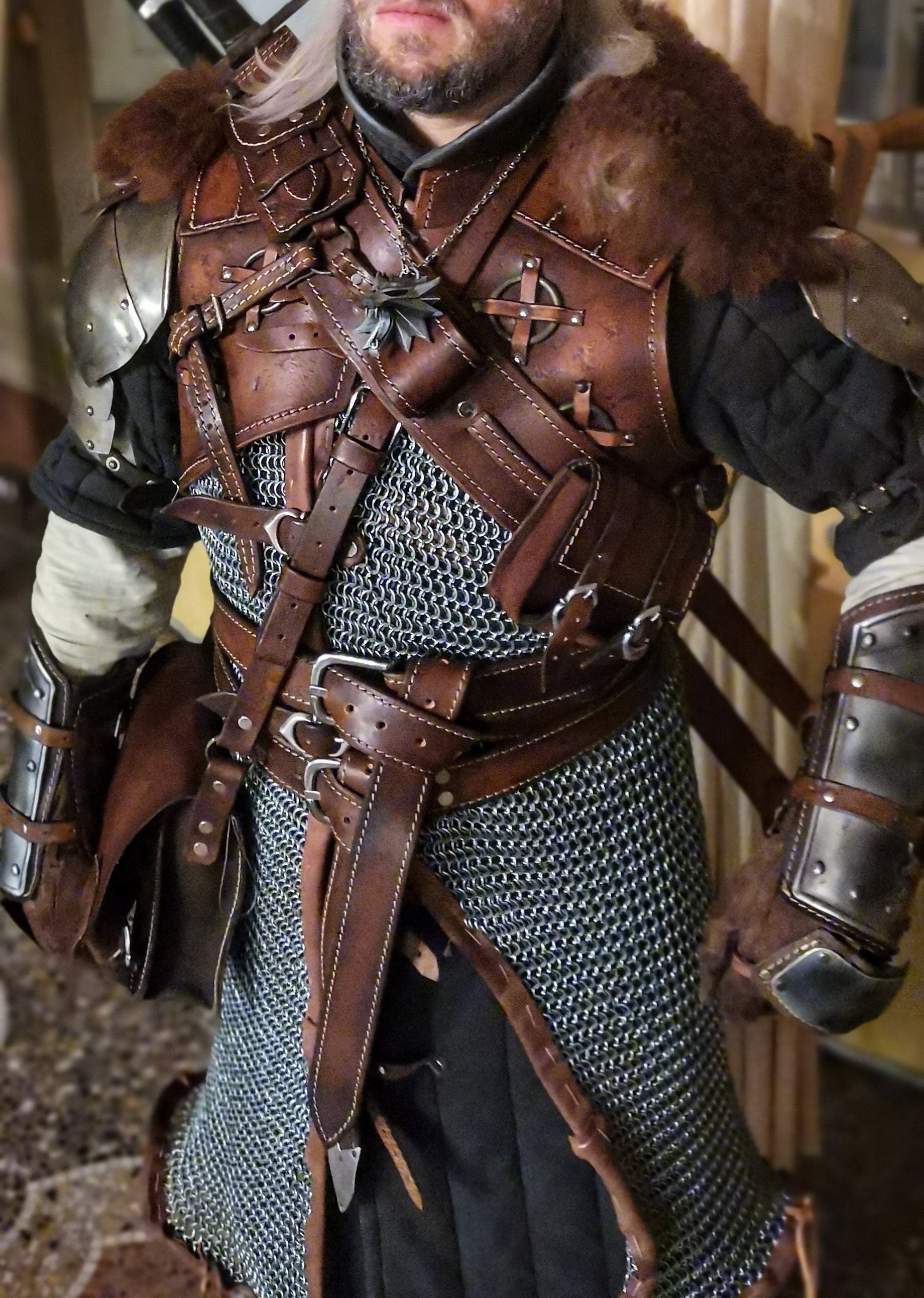 Leather Armor, Leather Costume, Leather Armour Body Armor, Cosplay