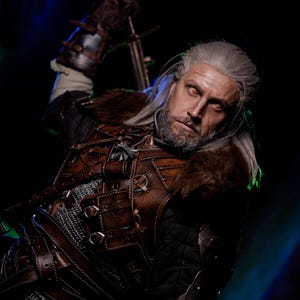 Handmade Leather Witcher Armor: Geralt of Rivia, Bear / Ursine School Armor Accessories image 17