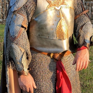 Aragorn Armor Handmade Custom leather full coronation armor LOTR Return of the King image 6