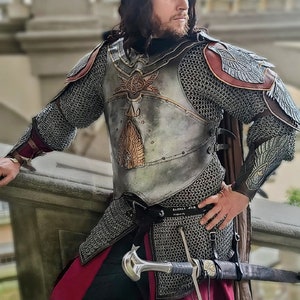 Aragorn Armor Handmade Custom leather full coronation armor LOTR Return of the King image 4