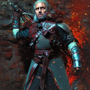 The Witcher Geralt Bear Armor custom design handmade - full set cosplay costume