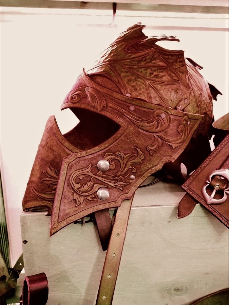 Leather helmet deals