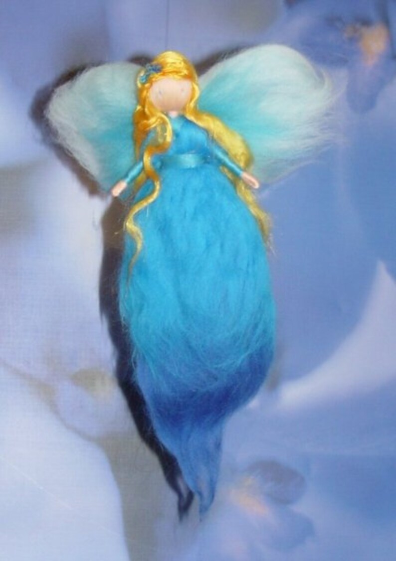 Turquoise and gold fairy image 1