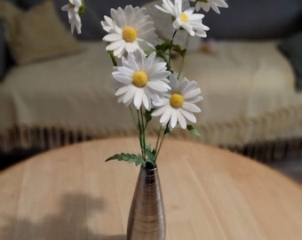 Fleurs en laine à l'unité