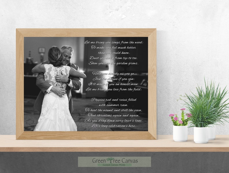 Toile de chanson de mariage Impression de paroles de chanson - Etsy France