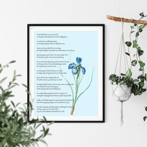 Custom Poetry Print, Custom Quote Print - Personalized Motivational Positive Wall Decor - Create Your Own Gift With Song Lyrics Text,