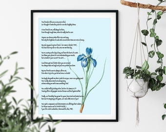 Custom Poetry Print, Custom Quote Print - Personalized Motivational Positive Wall Decor - Create Your Own Gift With Song Lyrics Text,