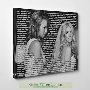 Maid of honor speech, Song on canvas, Gift from bride to maid of honor, MOH gift from bride, Friends forever gifts
