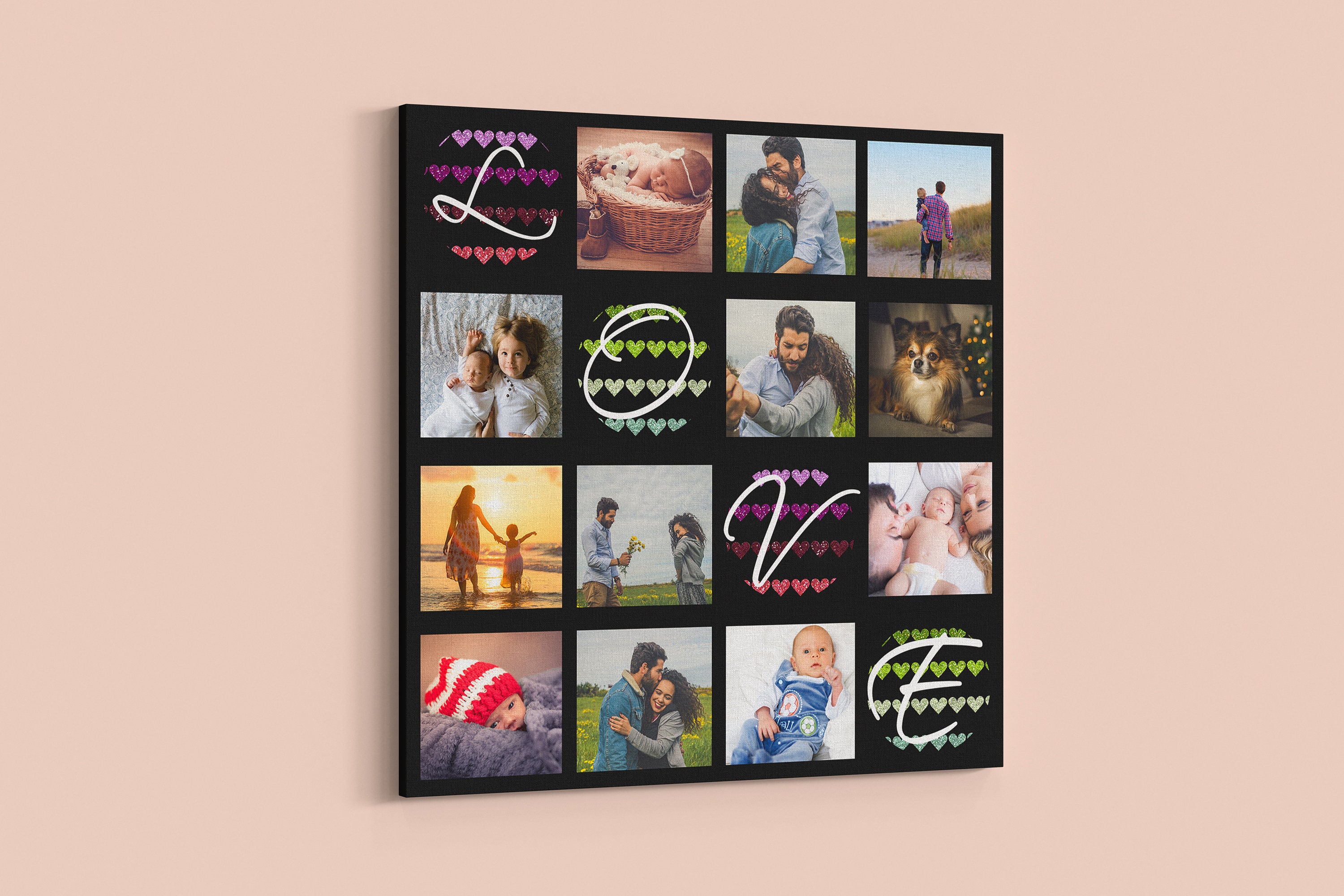 Photo Collage Boyfriend Gift Husband Gift Custom Photo Etsy Australia