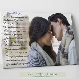 Personalized Gift for Husband, Custom Poem for boyfriend, Christmas gifts for couples, Prints with poems, songs, Gift for her