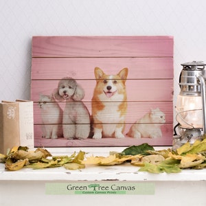 Pet Portrait Print, Dog Lover Gift, Custom Pet Print, Print On Wood, Dog Photo Frame, Pet Photo, Pet Memorial, Wood Photo Pallet,