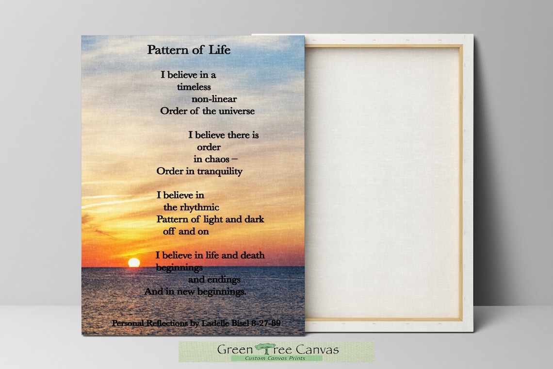 Custom Poem Print My Own Poem on Canvas Personalized Canvas Etsy Ireland