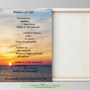 Custom Poem Print, Custom Poem on Canvas, Personalized Canvas Poem, Poem for sister, Poems print on a picture, Wall Art Poem