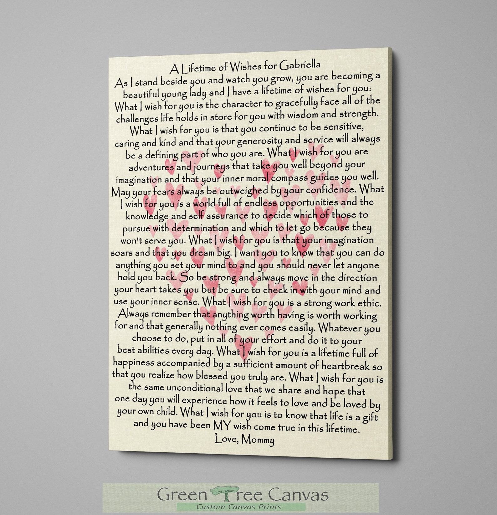 Custom Lyrics Canvas Song Lyrics Canvas Vows on Canvas Etsy