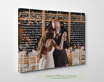 Father of the groom gift, Gift for dad from daughter, Father daughter dance gift, Daddy and daughter picture, Mother of the groom gift