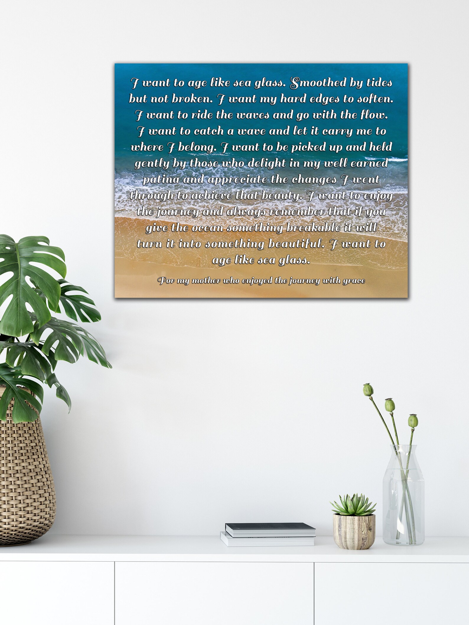 Custom Poem Print, Custom Poem on Canvas, Personalized Canvas Poem ...