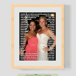 Best friend of the bride gift, Gift for bride on wedding day, Maid of honor speech, Sister of the bride gift, Bride gift from maid of honor