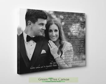 Wedding Vows Framed, Anniversary Gift, Wedding Vow Art, Wedding Vows Keepsake, Personalized Canvas, Vows On Canvas, Gift For Anniversary