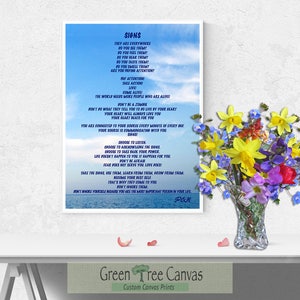Custom Poem, Personalized Poem Print for Wall, Memorial poem, Picture with quote, Custom Poem for any occasions, Digital poster