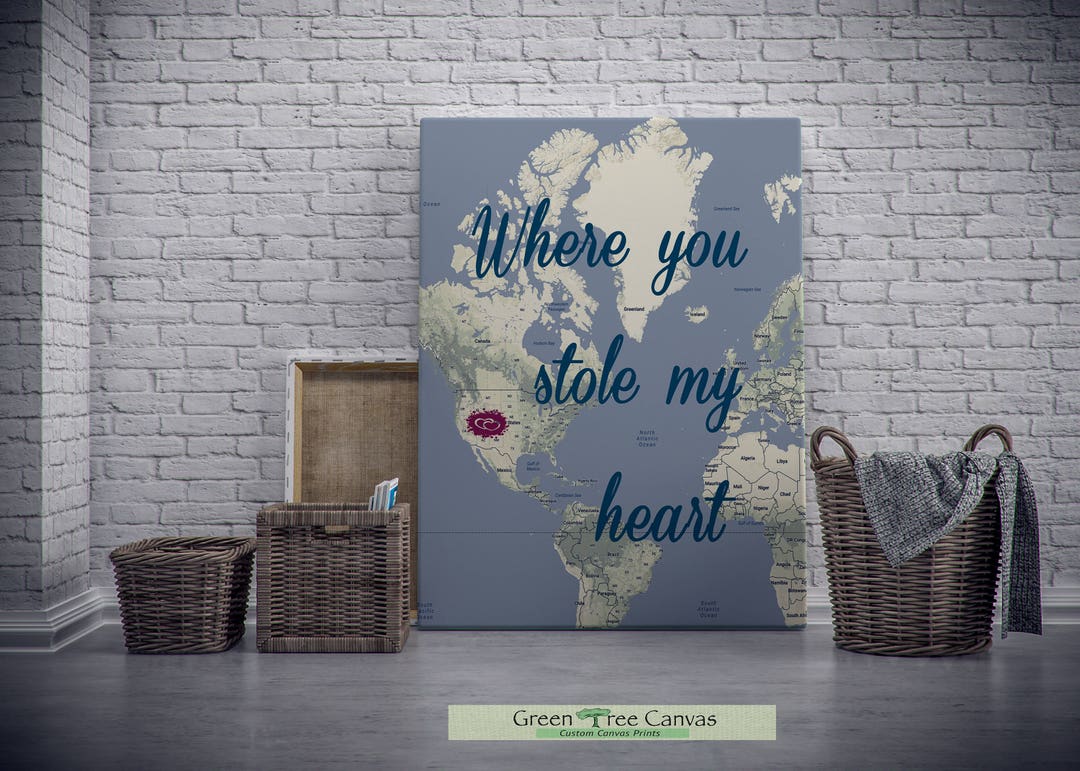 Custom Map Gift, Map Location Print, Closing Gift, Housewarming Gift ...