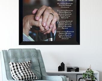 These Hands Personalized Calligraphy Poem with Photo, These are the hands wedding poem, Custom poem print, Holding hands svg