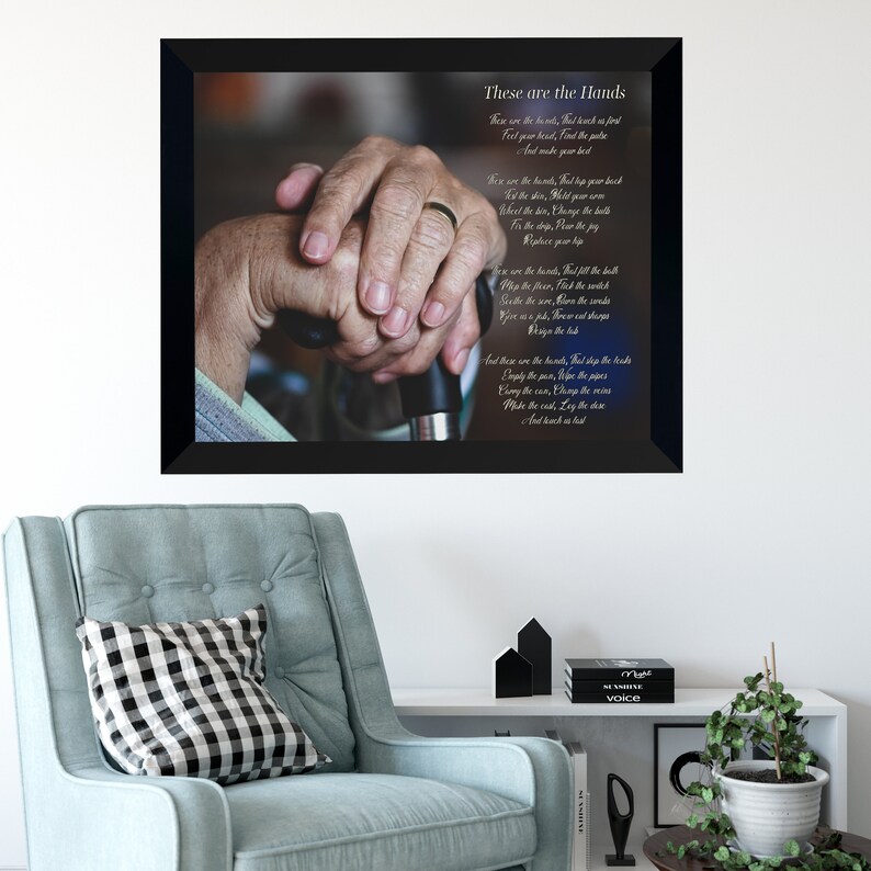 These Hands Rhyme These Hands Personalized Calligraphy Poem With Photo, These Are the ...