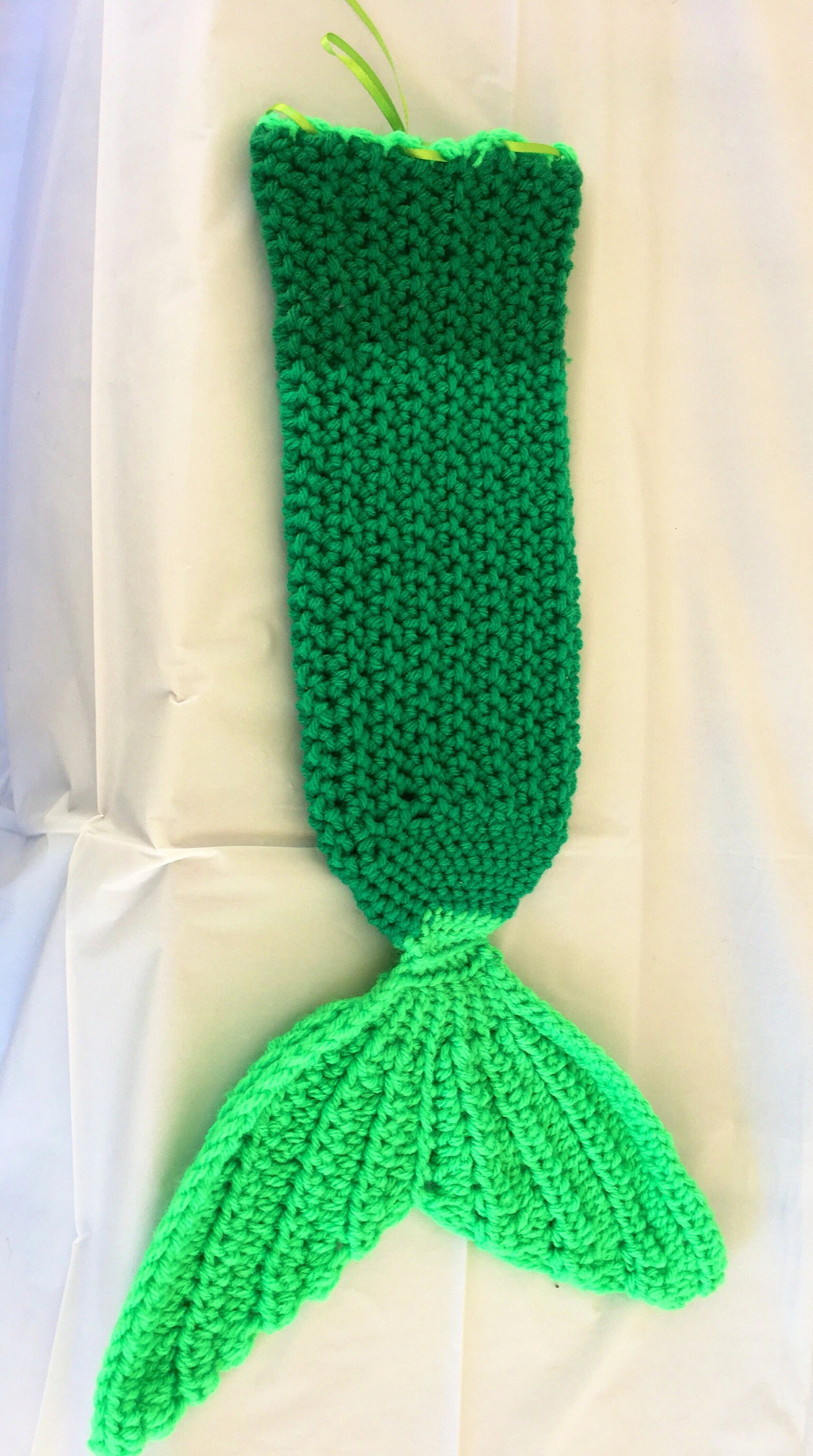Princess Mermaid Tail Handmade Crochet Mermaid Fin 18 Inch Etsy