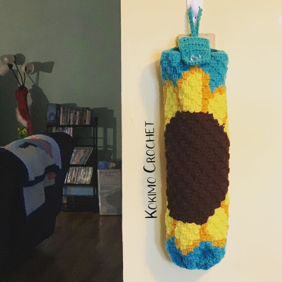 Plastic Bag Holder Bag Storage Crochet Bag Holder Grocery Etsy