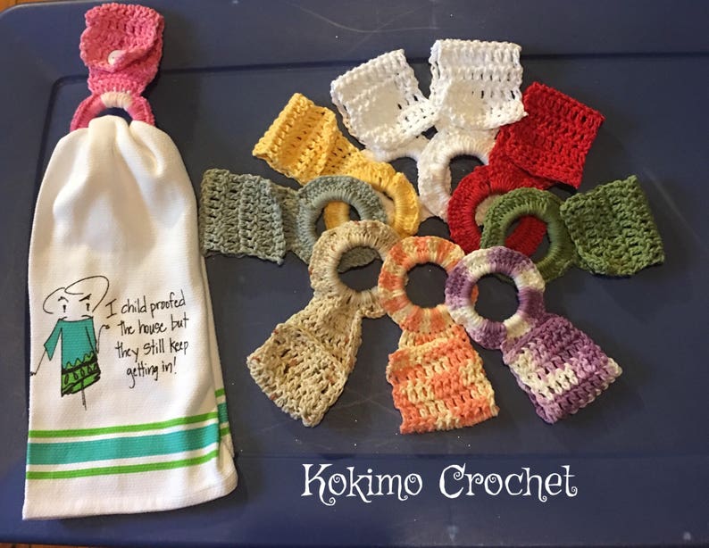 Free hanging dish towel pattern