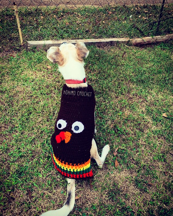 turkey dog sweater