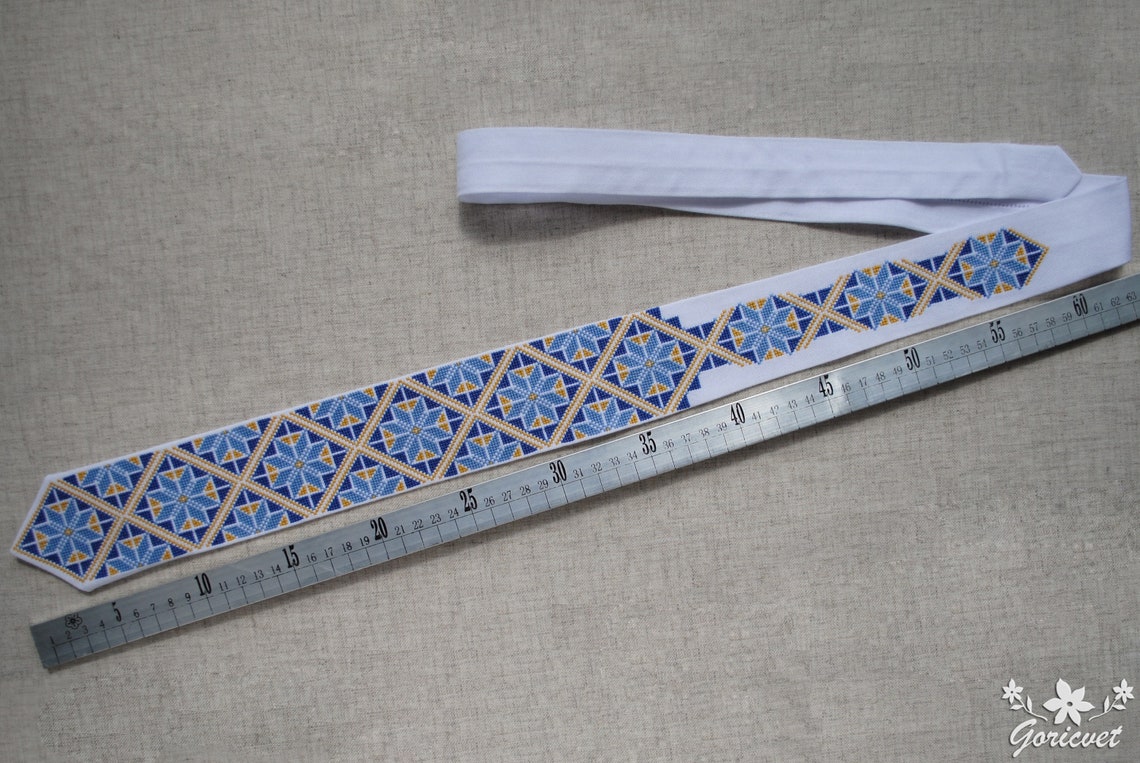 ukrainian embroidered ties