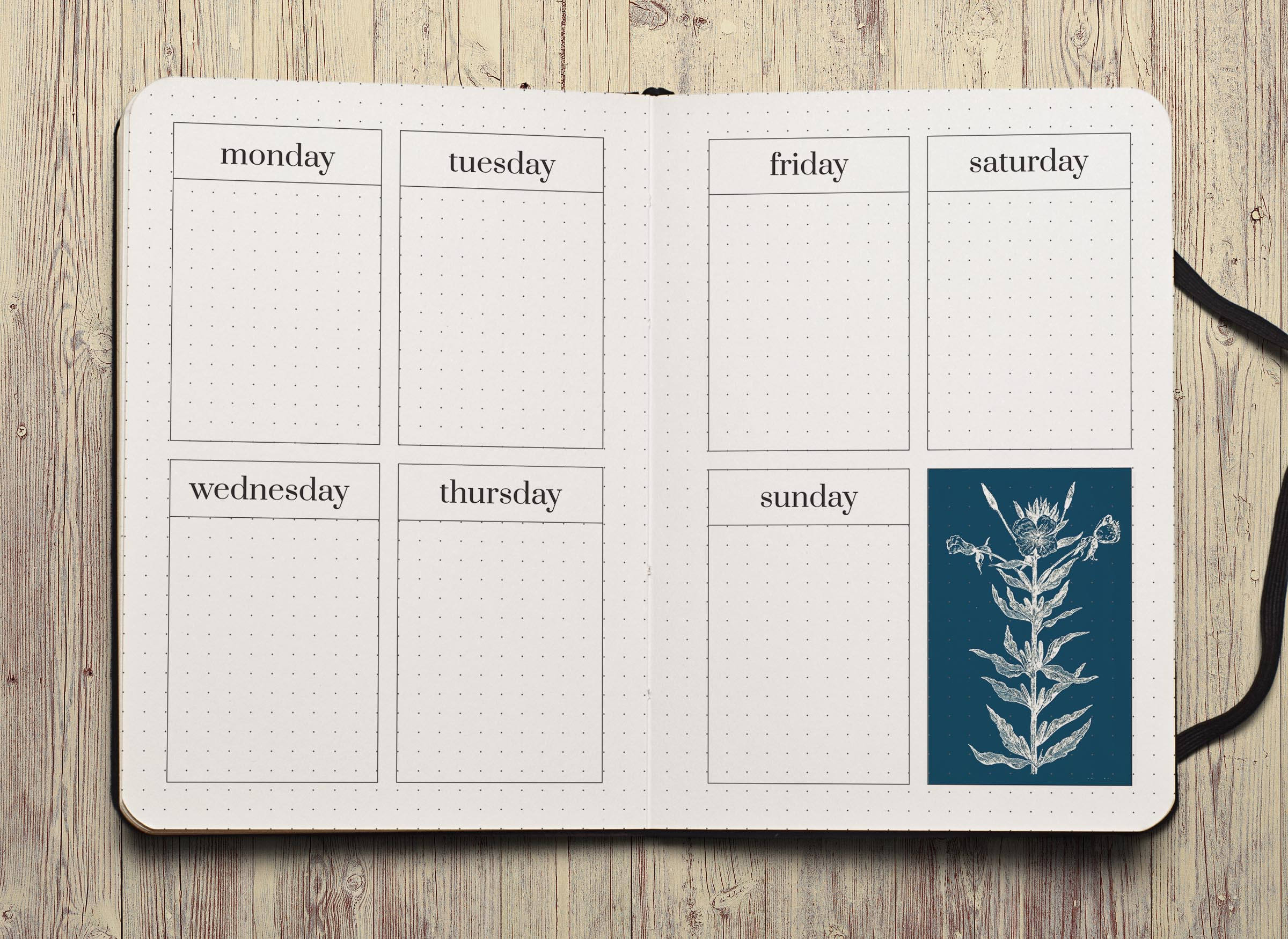 A5 Bujo Week Spread a5 bujo weekly spread bujo a5 bujo journal | Etsy