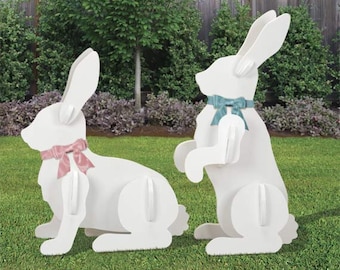 Outdoor Giant Yard Rabbits