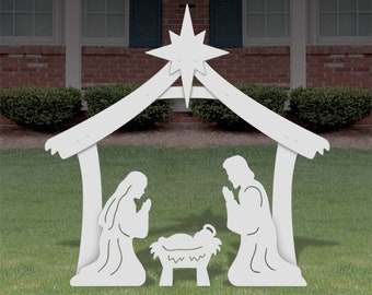 Outdoor Nativity Set Holly Family Christmas Outdoor Lawn Decoration by G.DeBrekht 8114030F