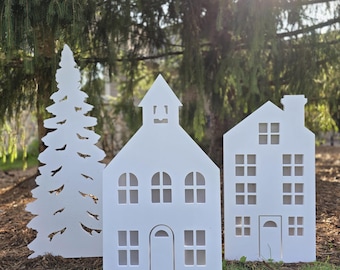 All-Weather Christmas Village Set 2