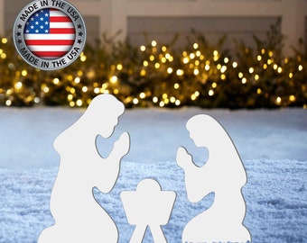 Simple Nativity Scene All Weather Plastic