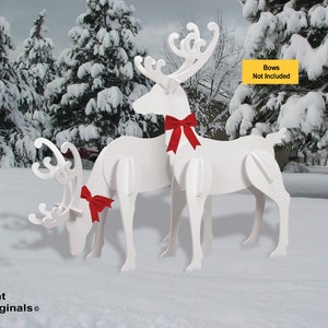 All-Weather Large Elegant Reindeer (head-up + head-down)