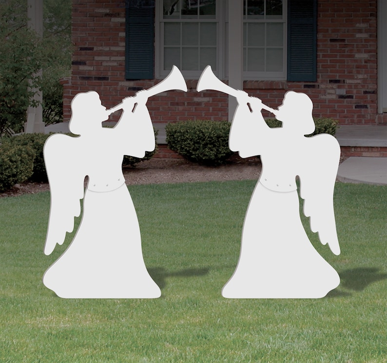 Outdoor Large Trumpeting Angels Etsy