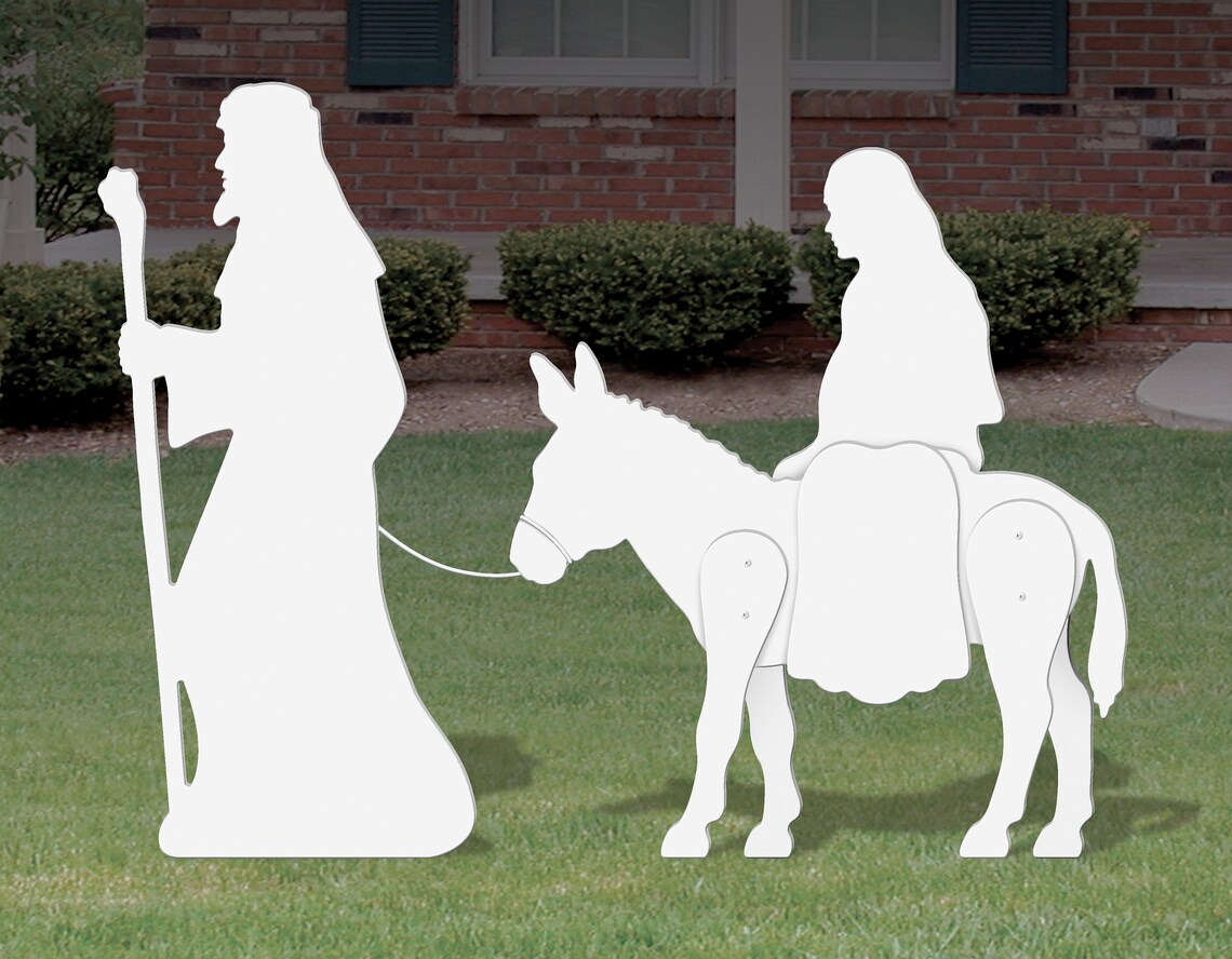 Medium Journey to Bethlehem PVC Yard Display - Etsy