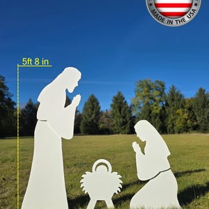 Life Size Outdoor Nativity Set - Mary, Joseph and Baby Jesus