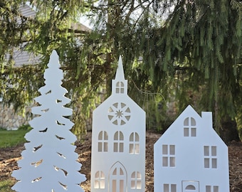 All-Weather Christmas Village Set 1