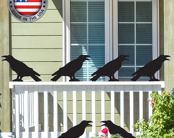 All-Weather Plastic Ravens set of 6