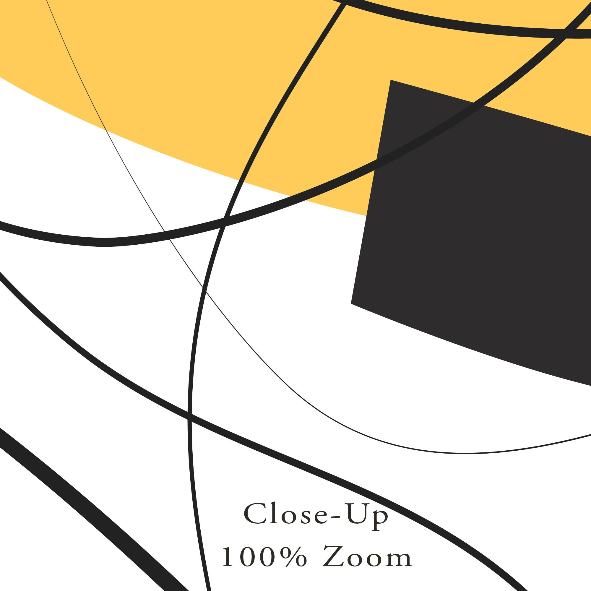 Mustard yellow and Black Abstract Line Arts Set of 3 Etsy