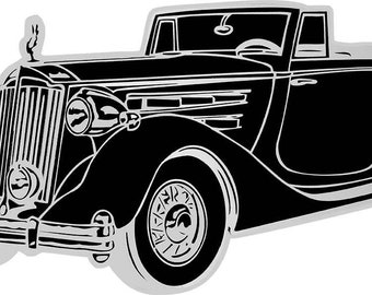 1936 Auburn Speedster Plasma Cut Metal Sign