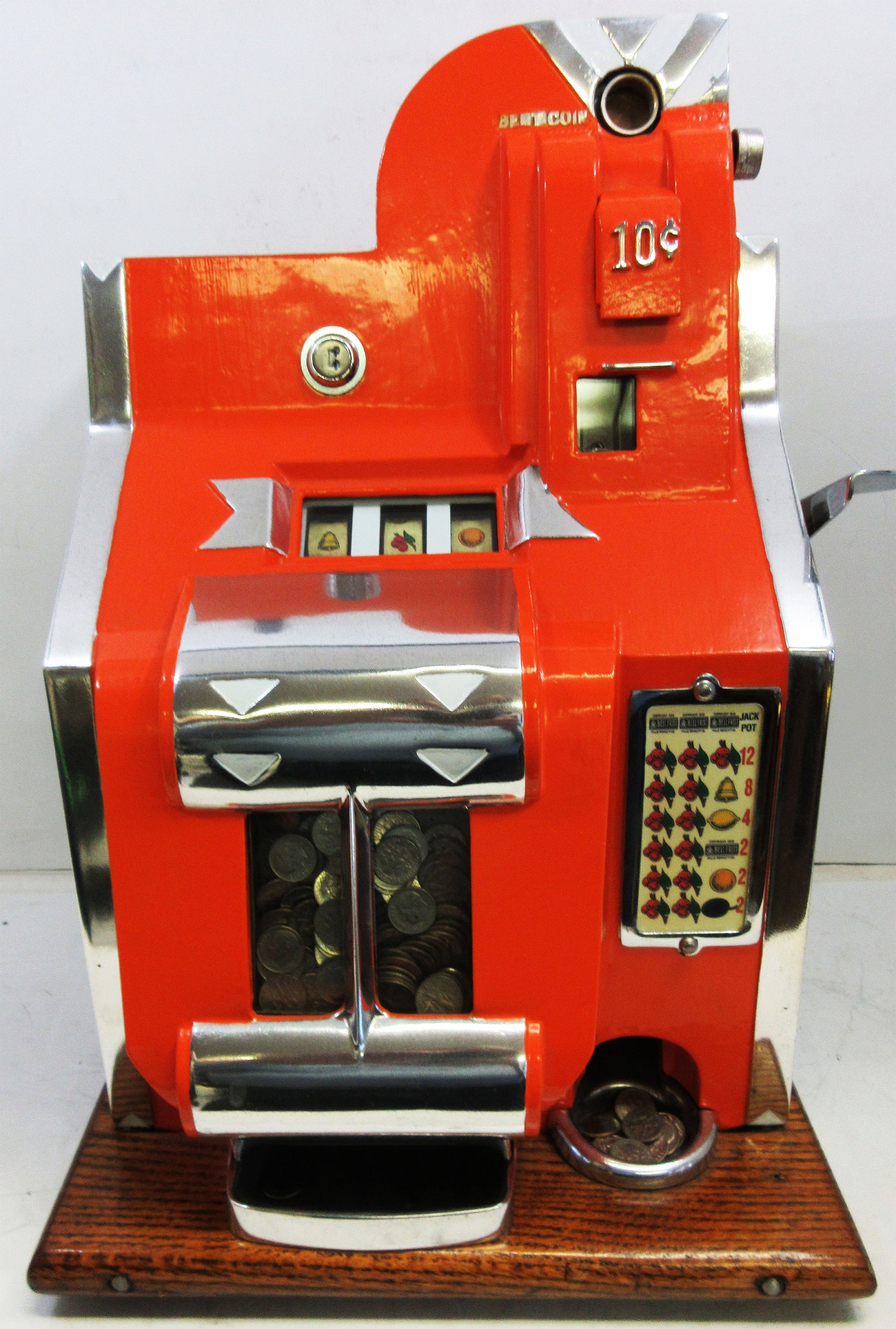 MILLS 10c QT Chevron Slot Machine circa 1936 fully restored Etsy