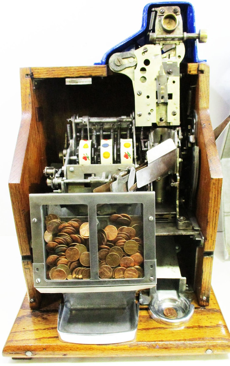 MILLS 1c QT Chevron Slot Machine circa 1936 fully restored Etsy