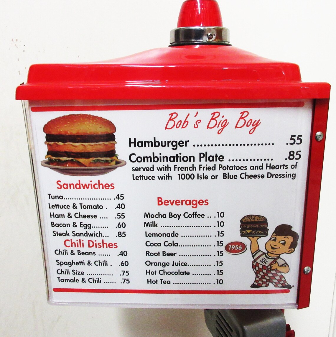 Bob's Big Boy Drive Inn Menu Board 48 Tall Etsy